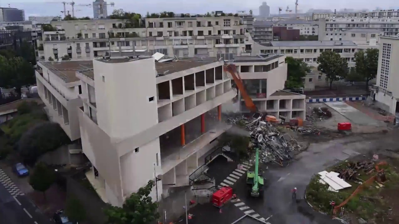 Démolition du site du CNET à Issy-les-Moulineaux