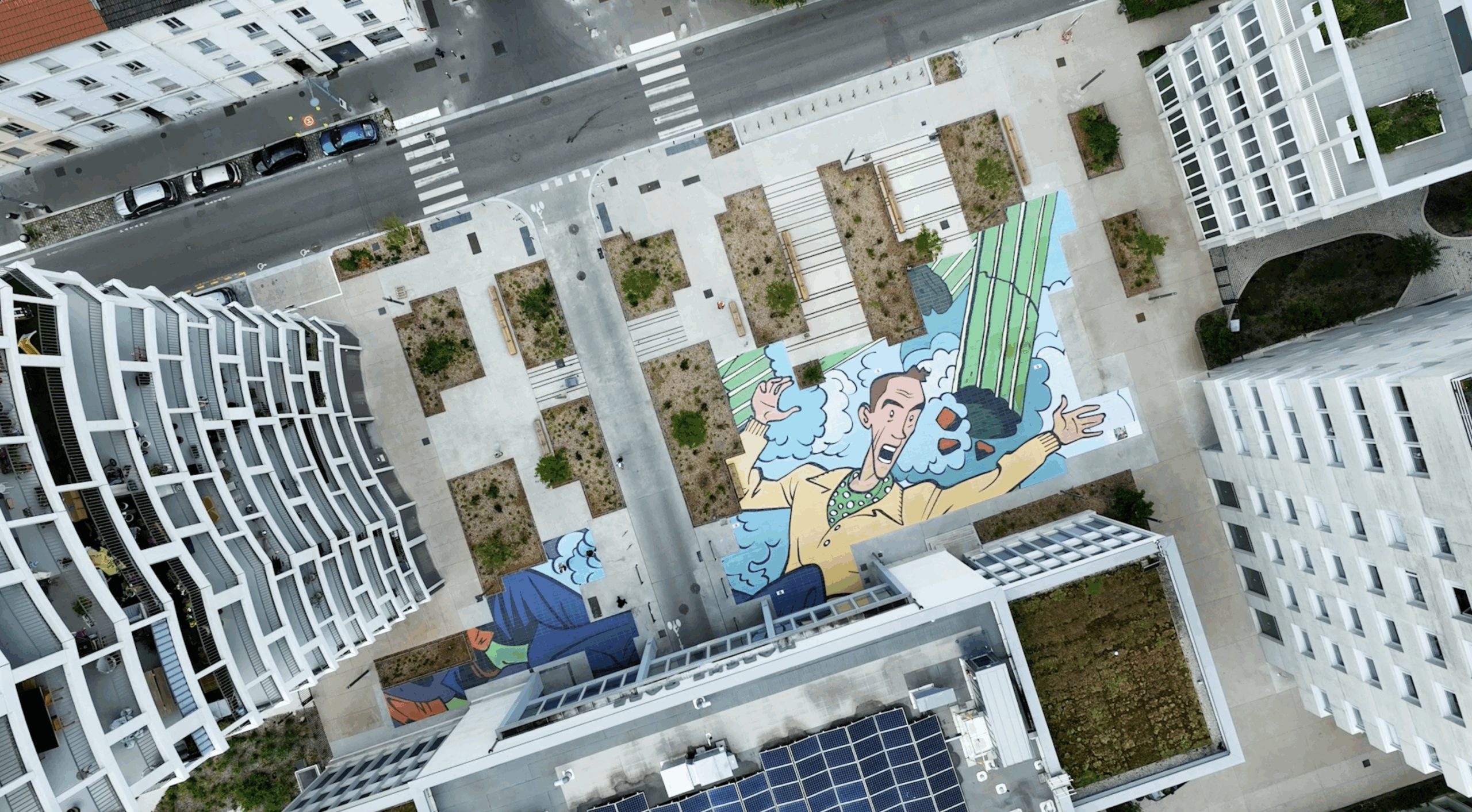 Vue de la cathédrale Notre-Dame de Paris depuis un toit.