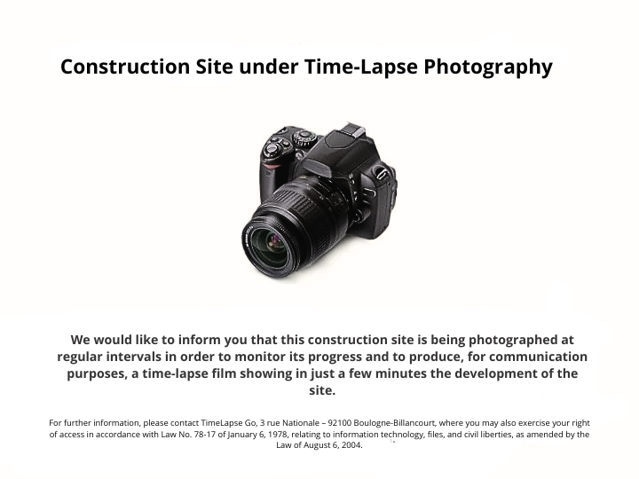chantier sous chronophotographie vs anglais